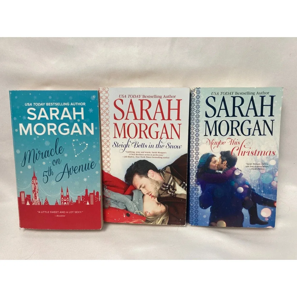 Sarah Morgan Christmas Lot of 3 Paperback Holiday Romance Books 5th Avenue